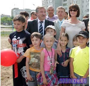 Светлана Хоркина сыграла в волейбол в Благовещенске